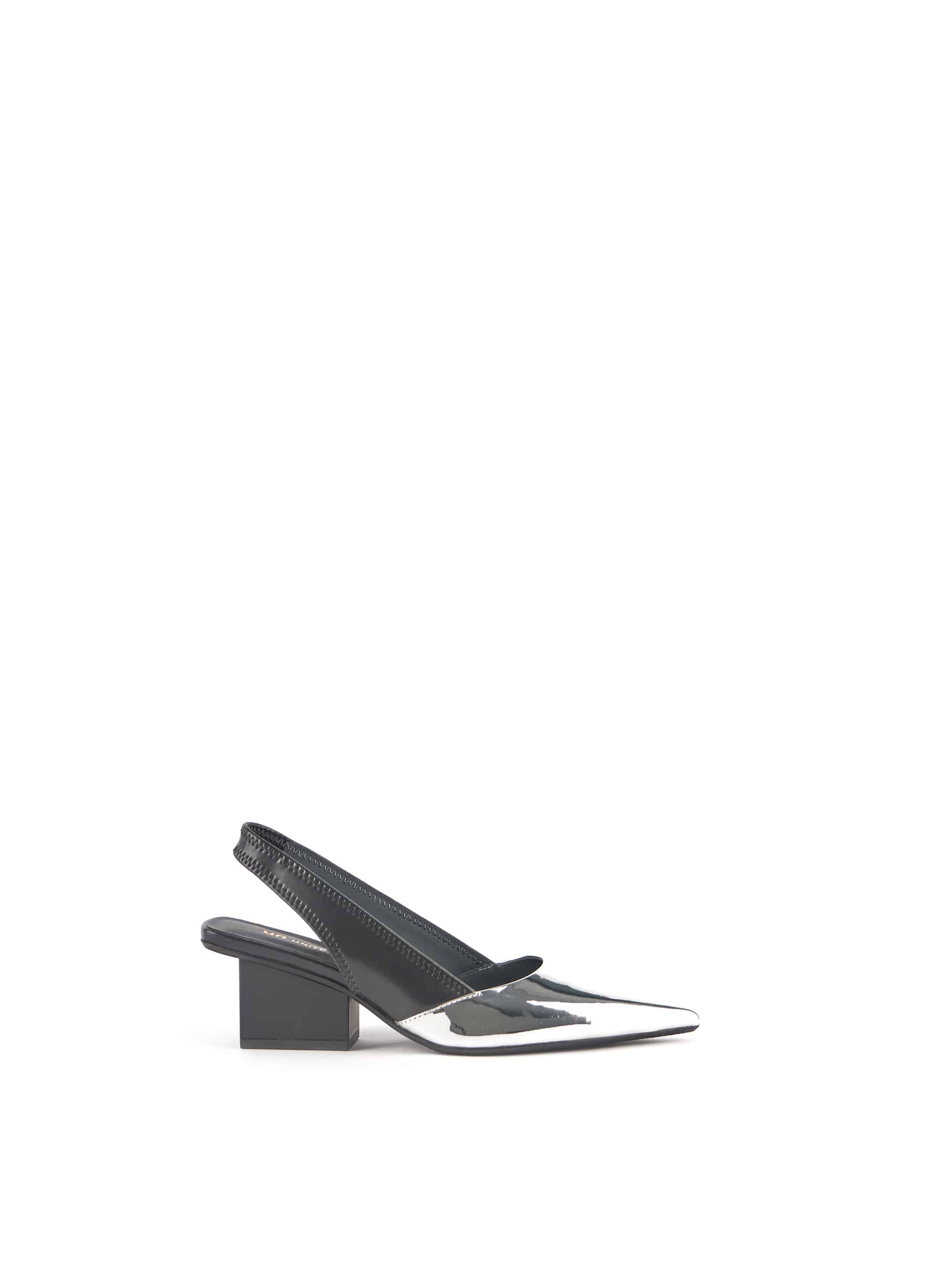 Raila Slingback Mid Blk Sil Blk Sil United Nude