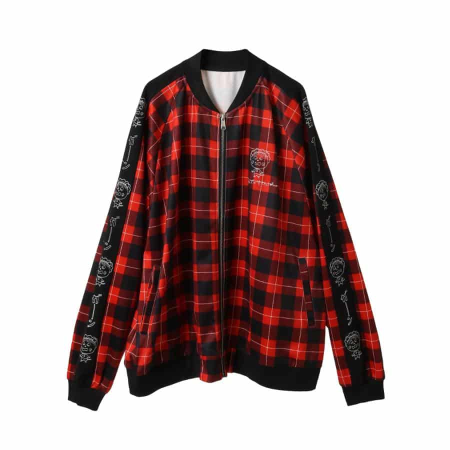 ガーン TRACK JACKET RED CHECK F