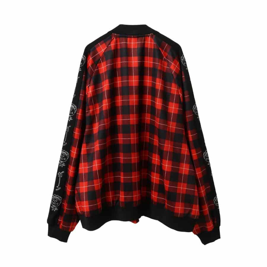 ガーン TRACK JACKET RED CHECK F