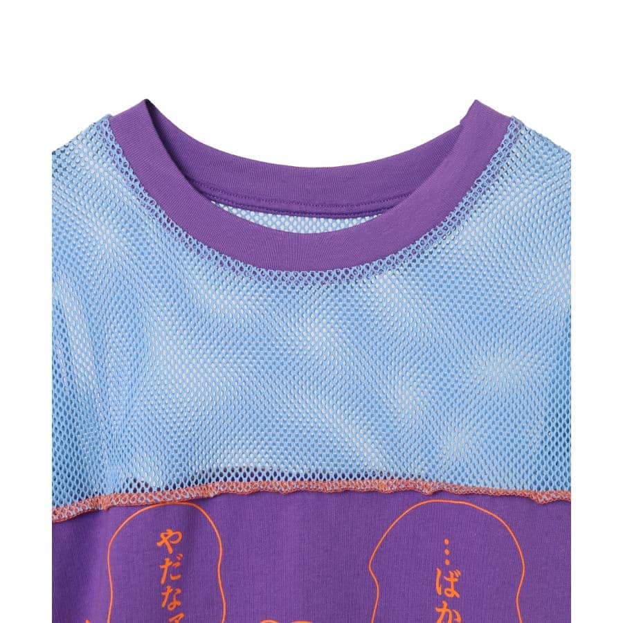 コジコジと次郎の会話 PATHED TOPS PURPLE×LIGHT BLUE F