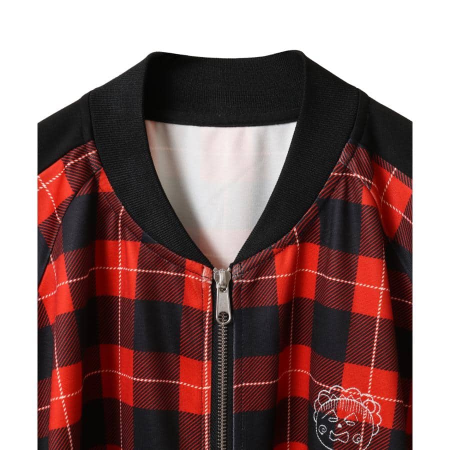 ガーン TRACK JACKET RED CHECK F