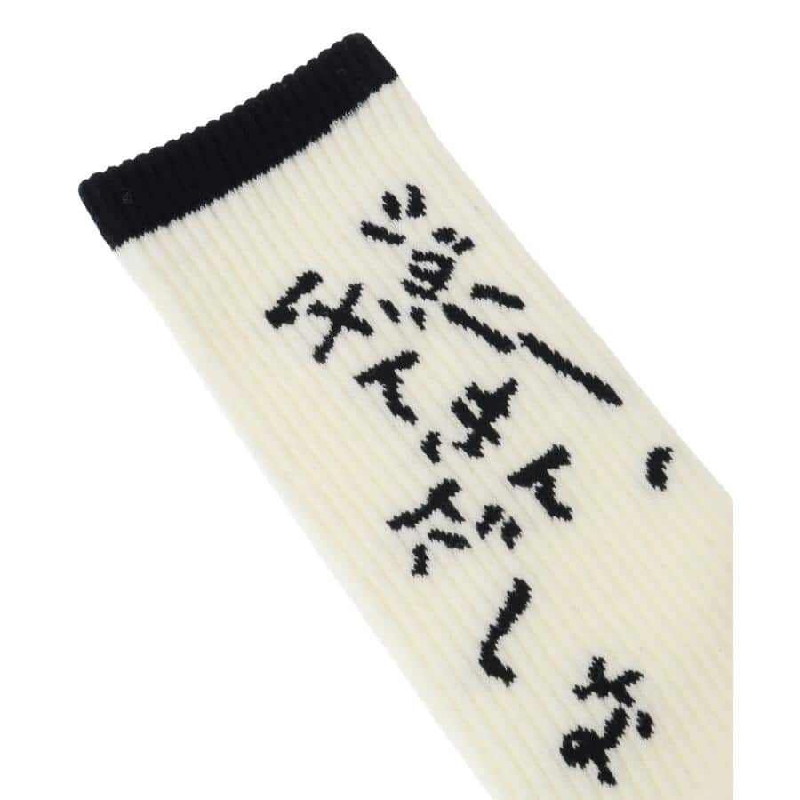 ジョニー、げんきんだしなRIB SOCKS BLACK F