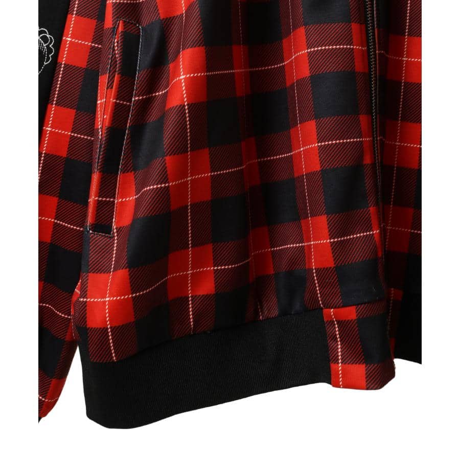 ガーン TRACK JACKET RED CHECK F