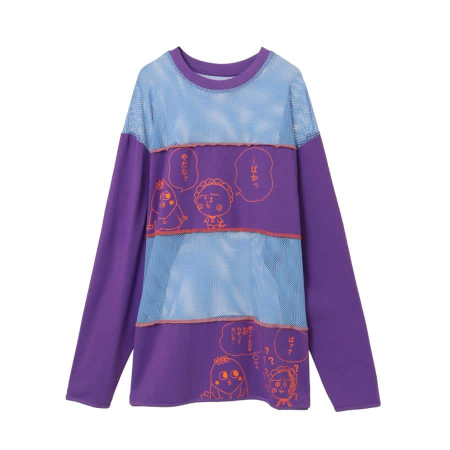 コジコジと次郎の会話 PATHED TOPS PURPLE×LIGHT BLUE F
