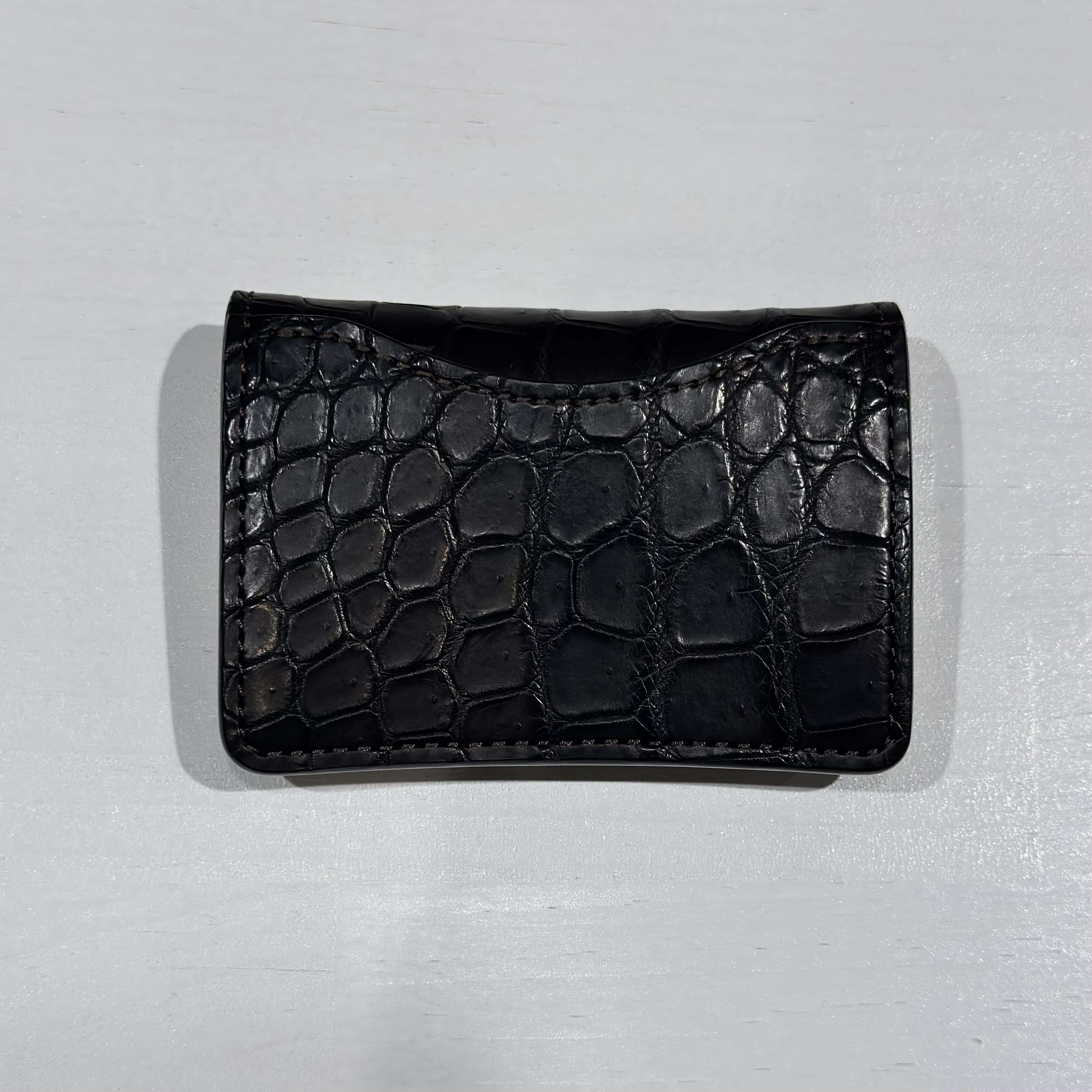 【WILDSWANS】【TONGUE】【BLACK】【SADDLE　PULL　UP】【CROCODILE】