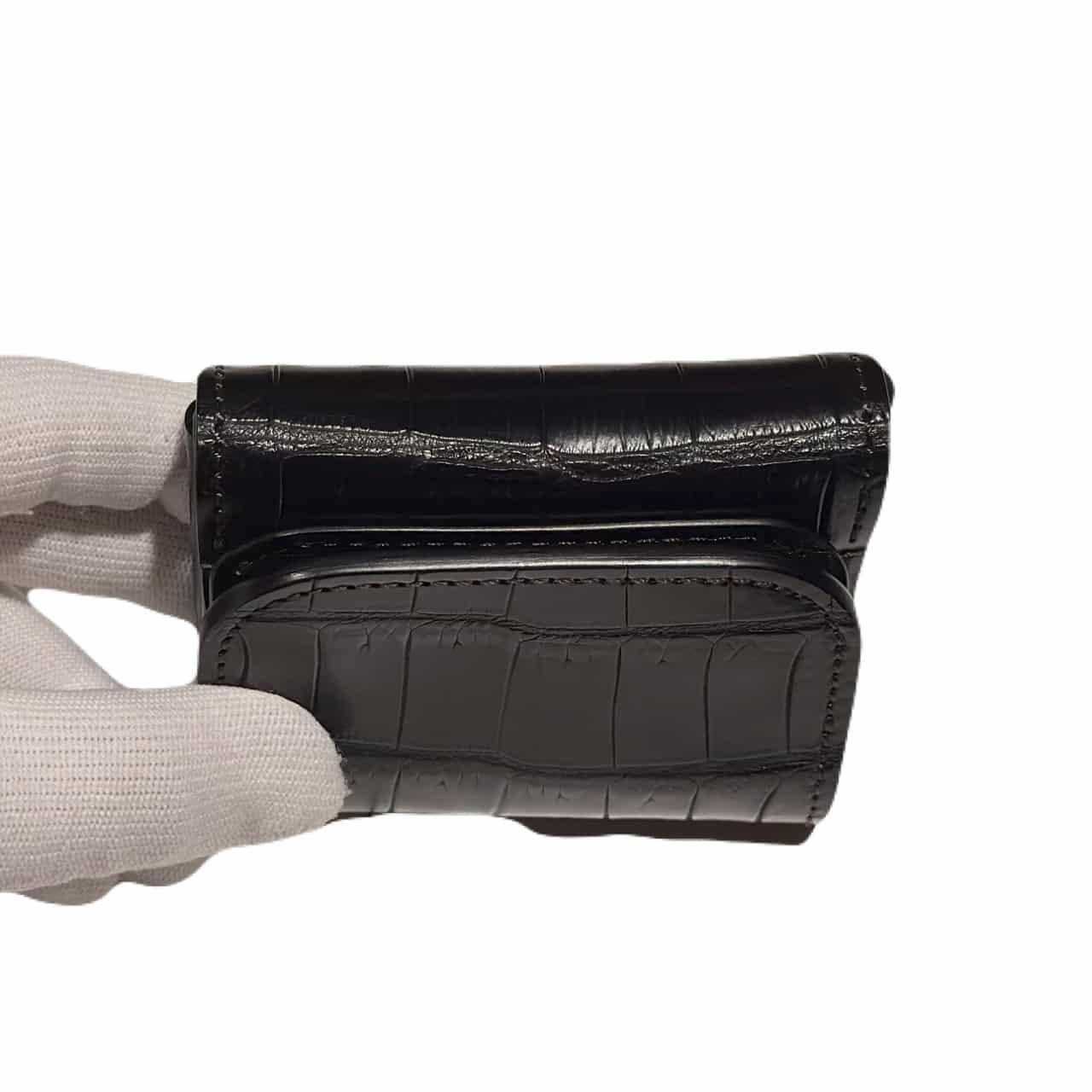 【WILDSWANS】【STELLA】【BLACK】【CROCODILE】 ブラック