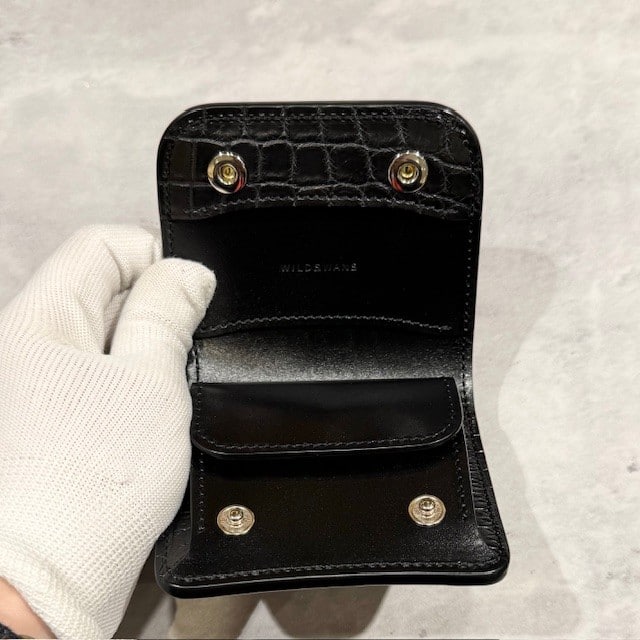 【WILDSWANS】【コレクターズ別注モデル】【CASA】【BLACK】【SADDLE　PULL　UP】【CROCODILE】