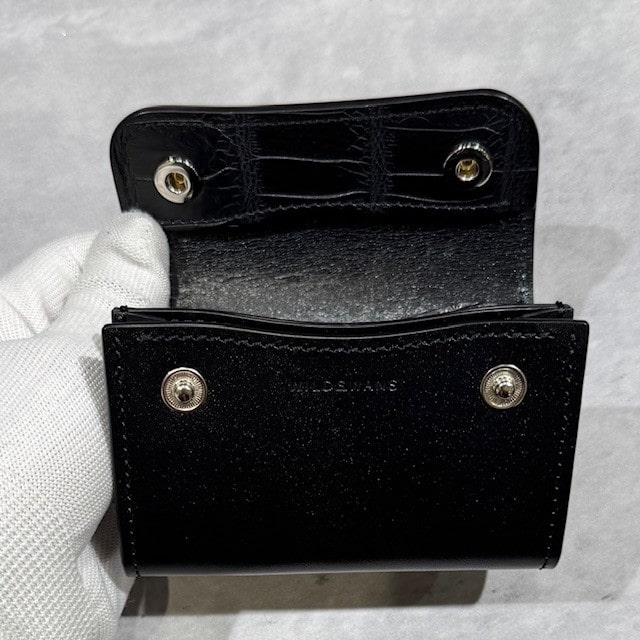 【WILDSWANS】【コレクターズ別注モデル】【PONT】【BLACK】【SADDLE　PULL　UP】【CROCODILE】