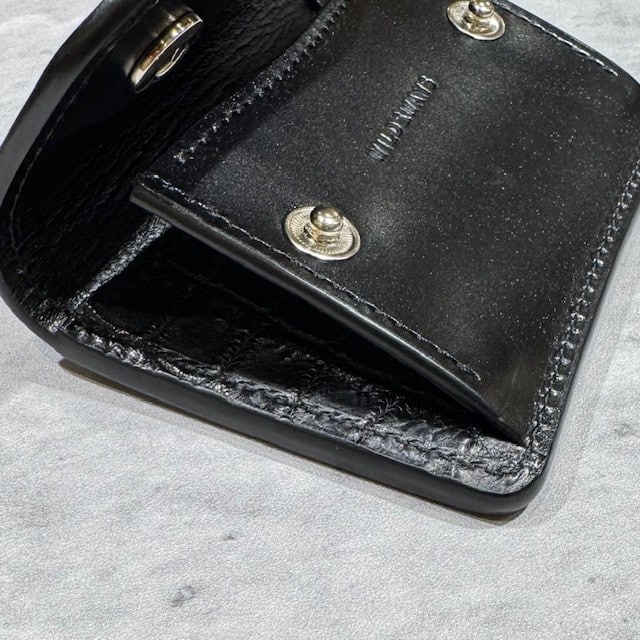 【WILDSWANS】【コレクターズ別注モデル】【TONGUE】【BLACK】【SADDLE　PULL　UP】【CROCODILE】