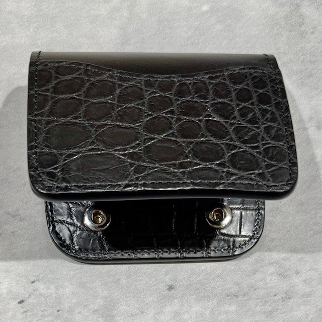 【WILDSWANS】【コレクターズ別注モデル】【CASA】【BLACK】【SADDLE　PULL　UP】【CROCODILE】
