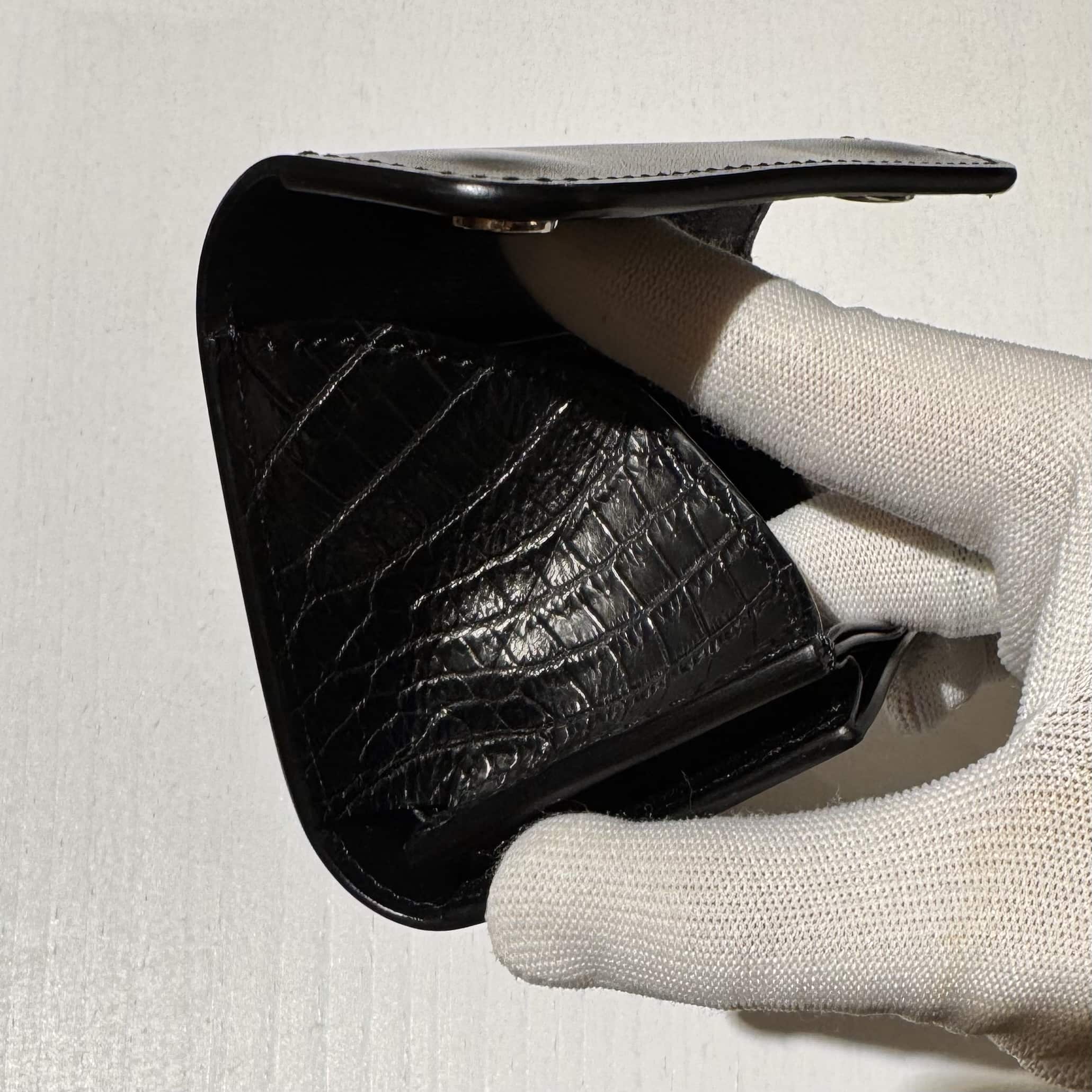 【WILDSWANS】【コレクターズ別注モデル】【PONT】【BLACK】【SADDLE　PULL　UP】【CROCODILE】