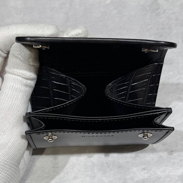 【WILDSWANS】【コレクターズ別注モデル】【PONT】【BLACK】【SADDLE　PULL　UP】【CROCODILE】