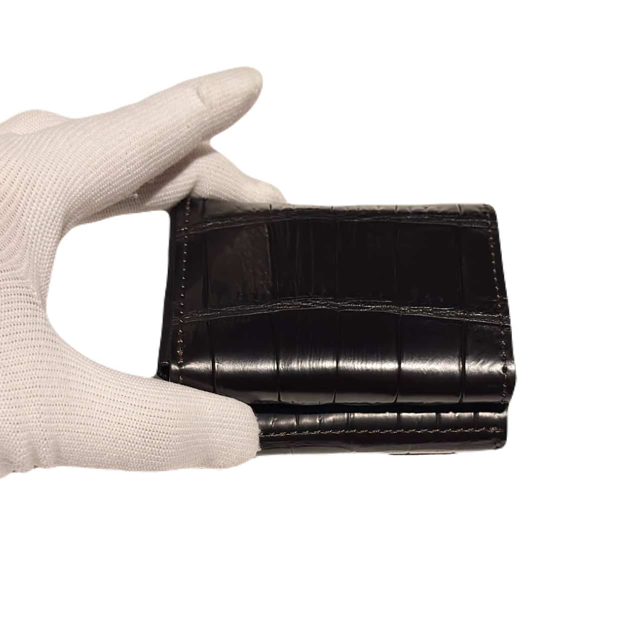 【WILDSWANS】【STELLA】【BLACK】【CROCODILE】 ブラック