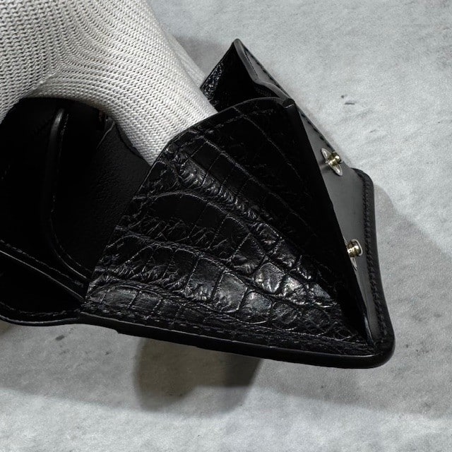 【WILDSWANS】【コレクターズ別注モデル】【CASA】【BLACK】【SADDLE　PULL　UP】【CROCODILE】