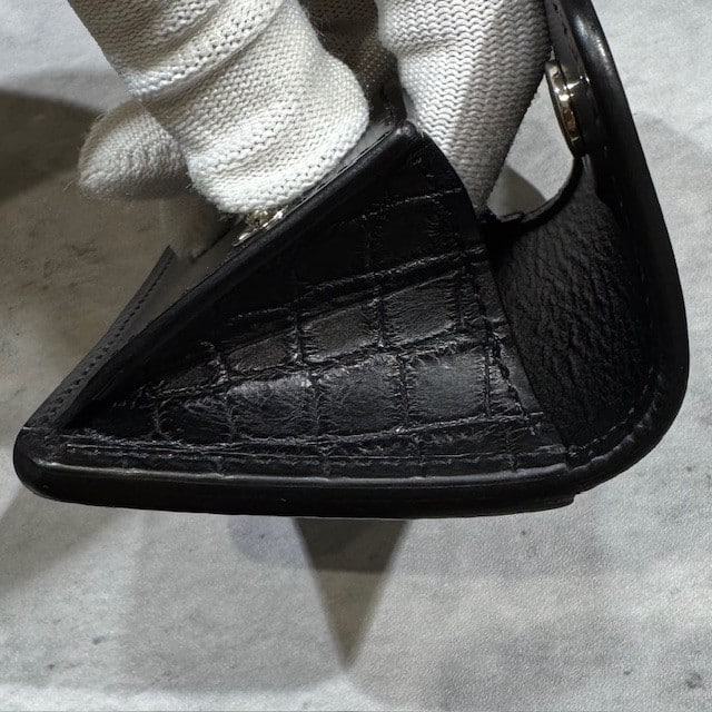 【WILDSWANS】【コレクターズ別注モデル】【TONGUE】【BLACK】【SADDLE　PULL　UP】【CROCODILE】