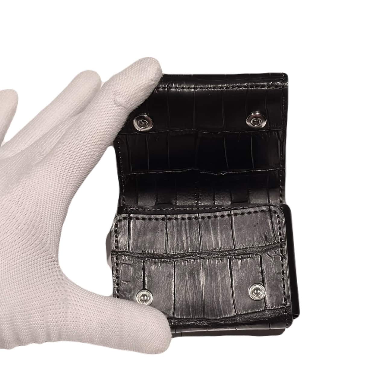 【WILDSWANS】【STELLA】【BLACK】【CROCODILE】 ブラック