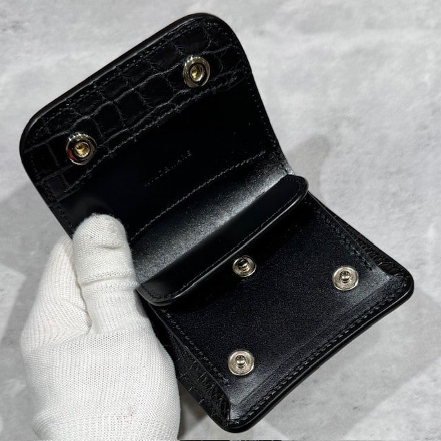 【WILDSWANS】【コレクターズ別注モデル】【CASA】【BLACK】【SADDLE　PULL　UP】【CROCODILE】