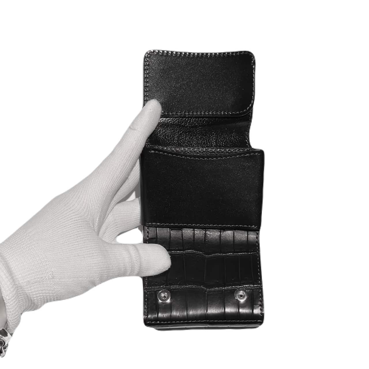 【WILDSWANS】【STELLA】【BLACK】【CROCODILE】 ブラック