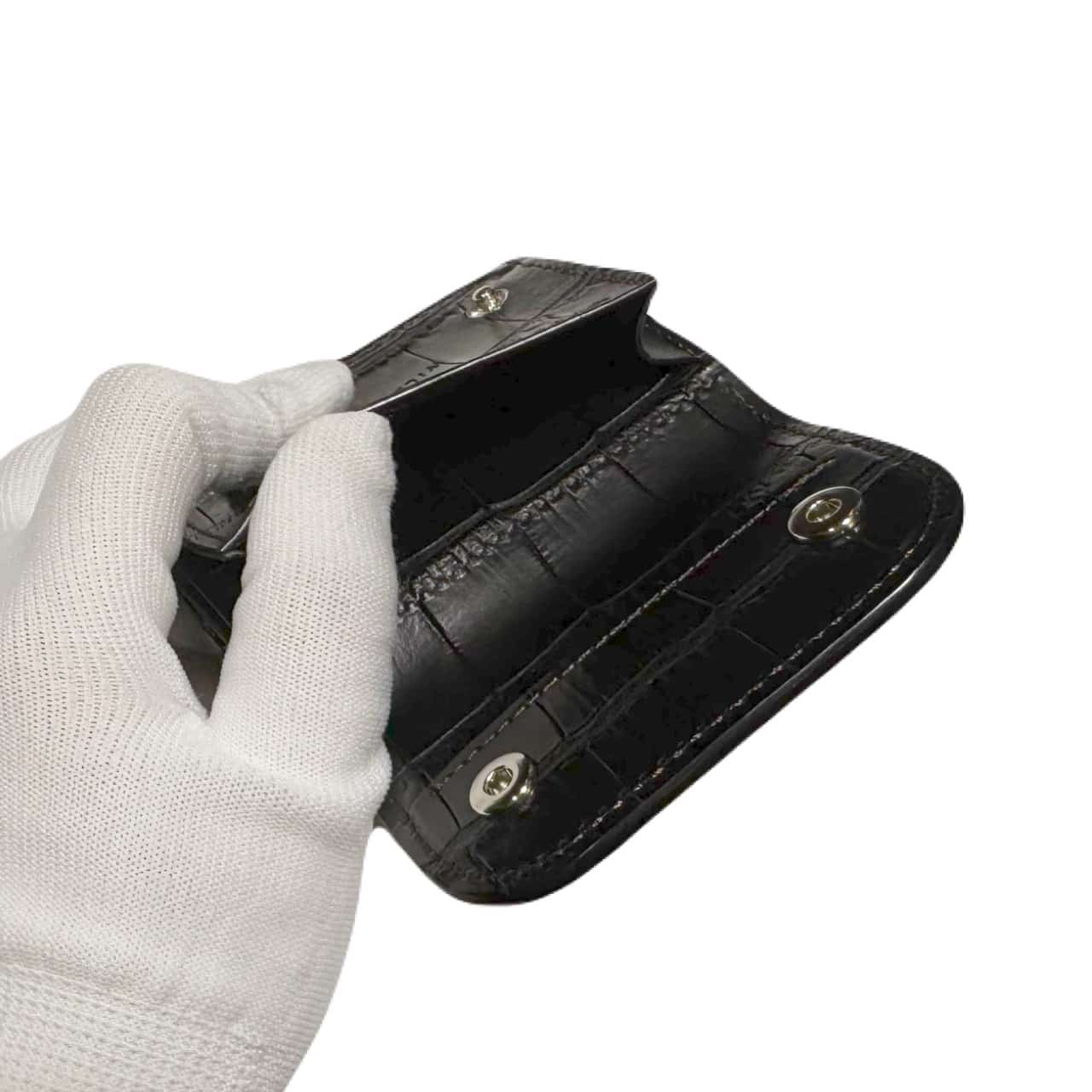 【WILDSWANS】【STELLA】【BLACK】【CROCODILE】 ブラック