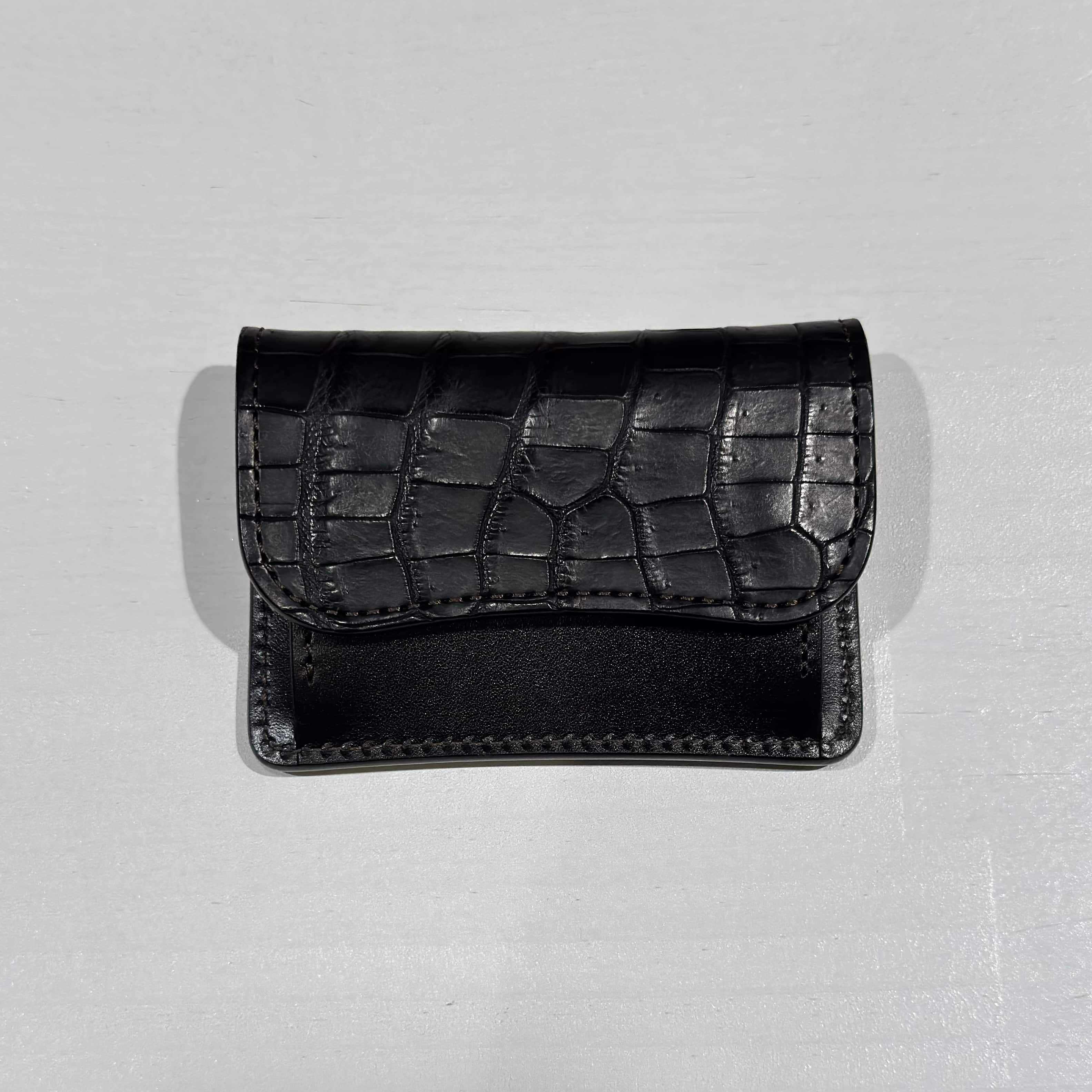 【WILDSWANS】【TONGUE】【BLACK】【SADDLE　PULL　UP】【CROCODILE】