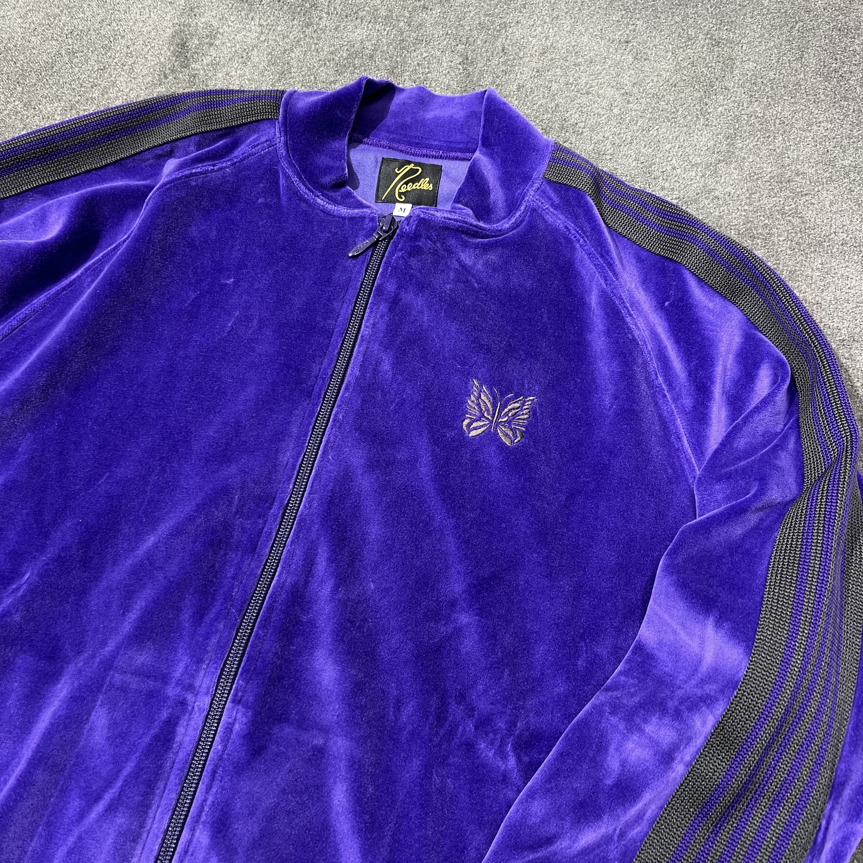 Needles R.C. TRACK JACKET - C/PE VELOUR(M PURPLE)｜ L.H.P｜池袋