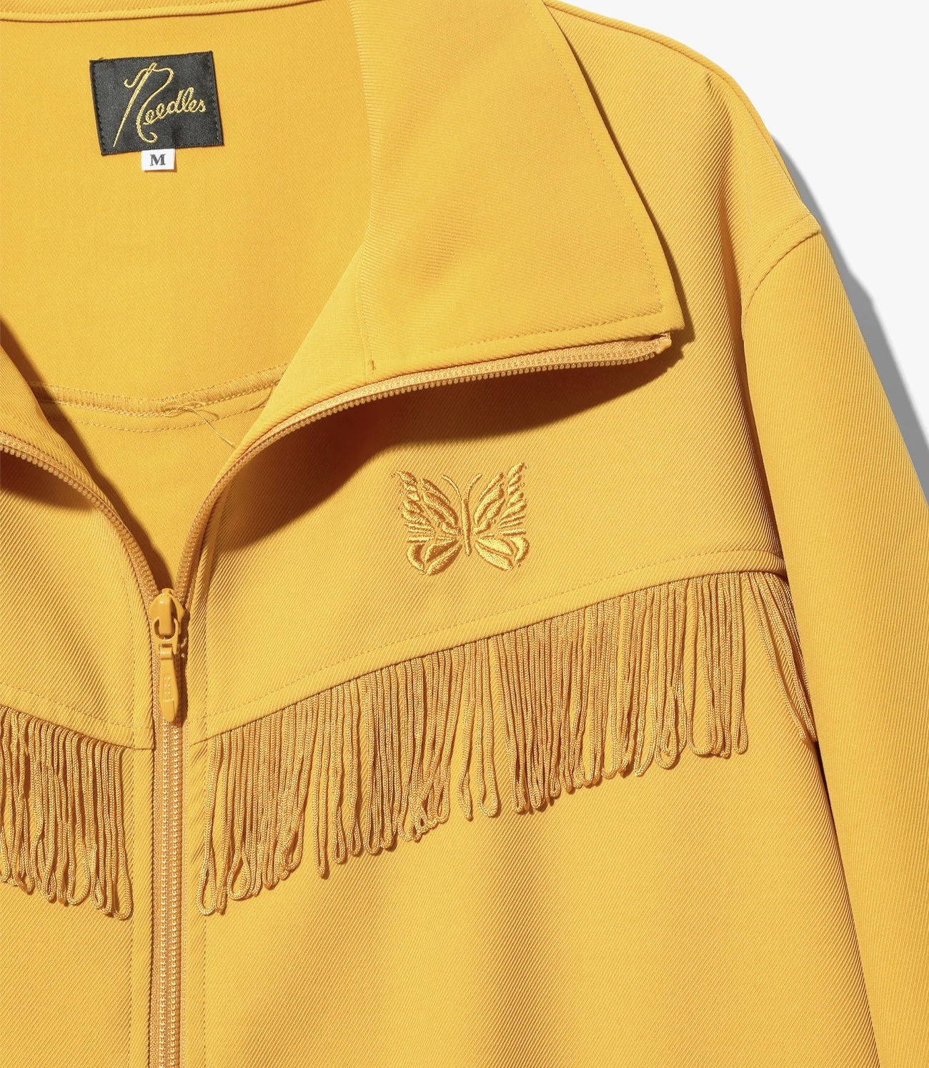 Needles FRINGE TRACK JACKET - POLY KERSEY(S YELLOW)｜ L.H.P