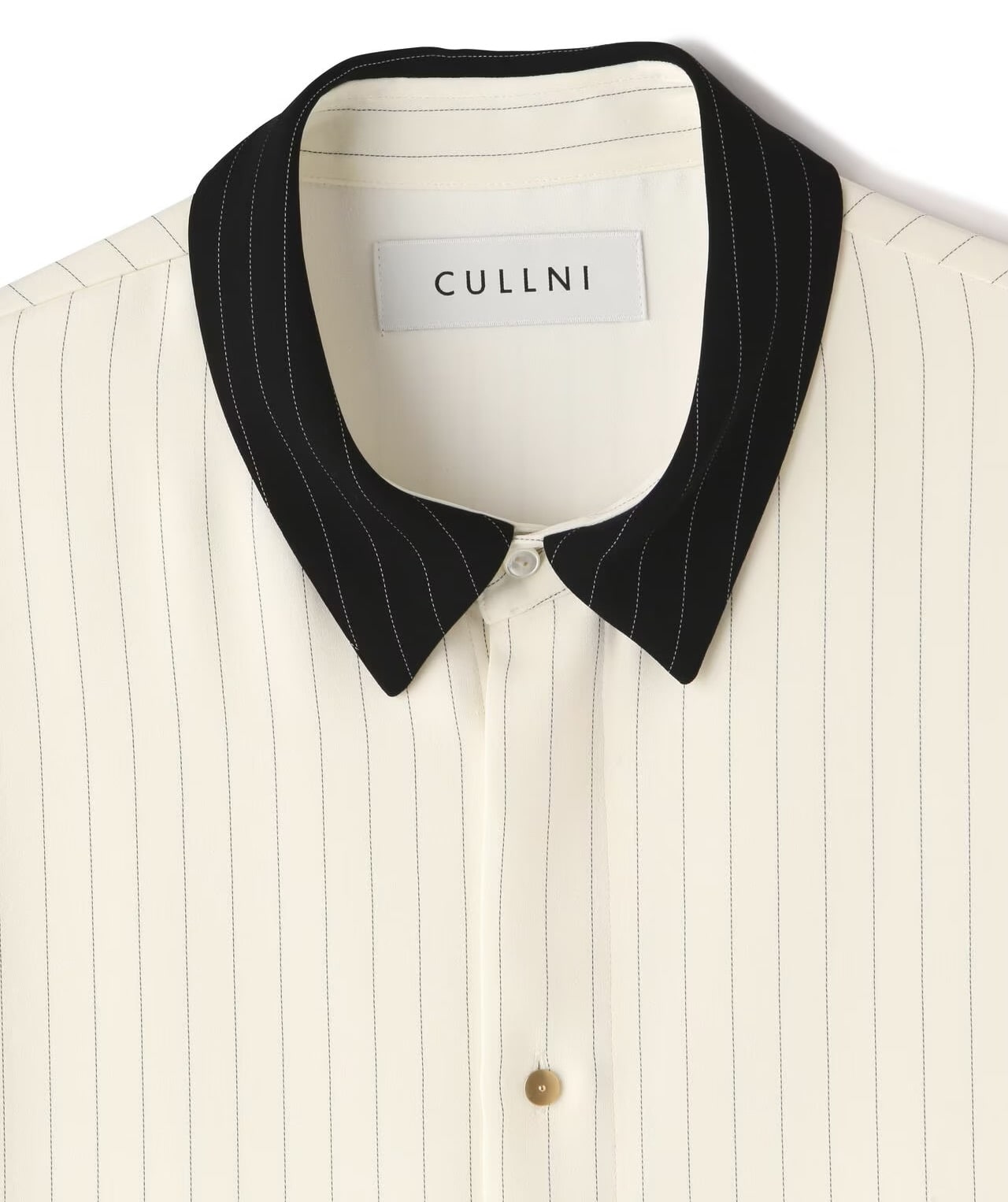 CULLNI Double Cloth Asymmetrical Stripe Shirt(1 WHITE)｜ L.H.P