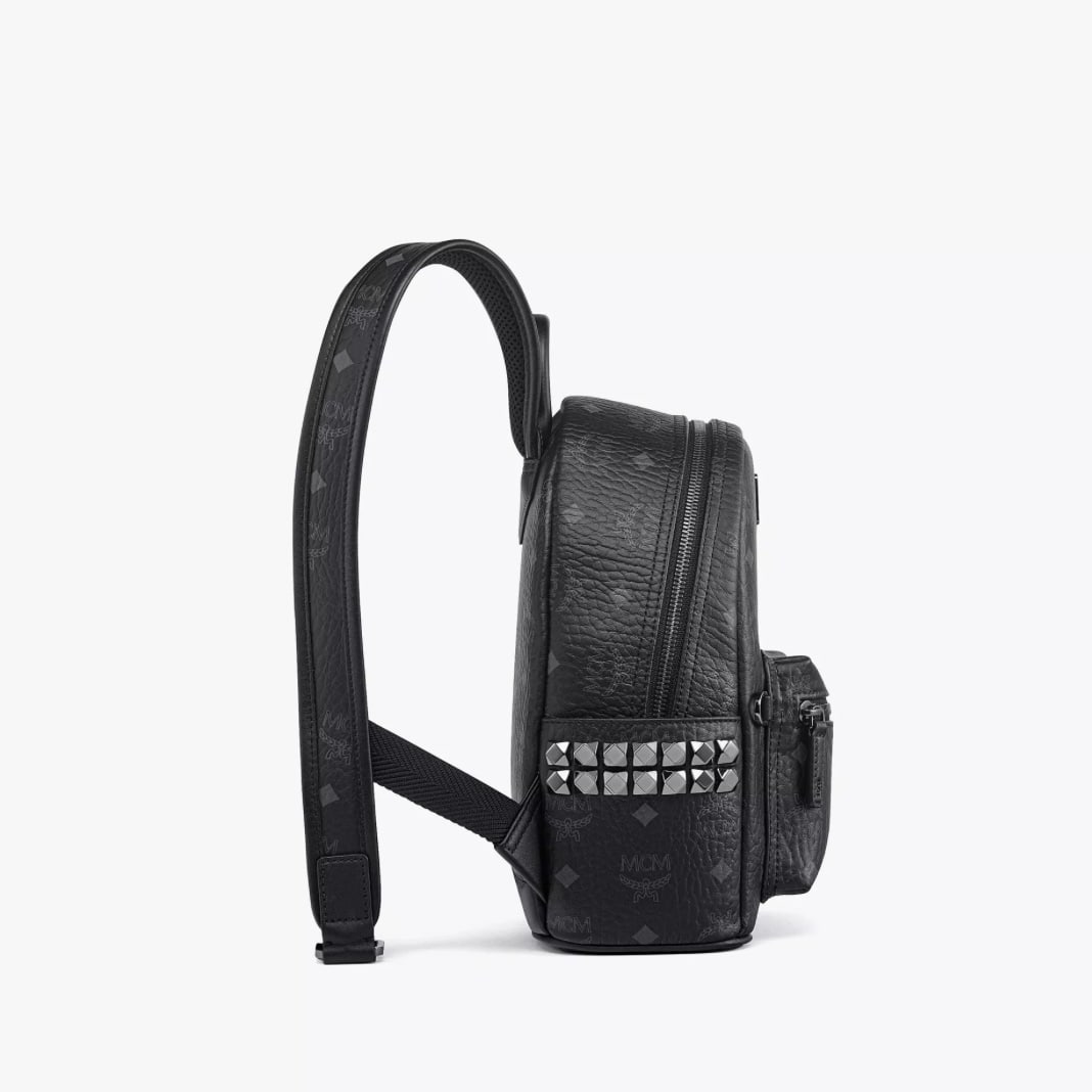 MCM Stark Side Studs Backpack Mini Black Mini