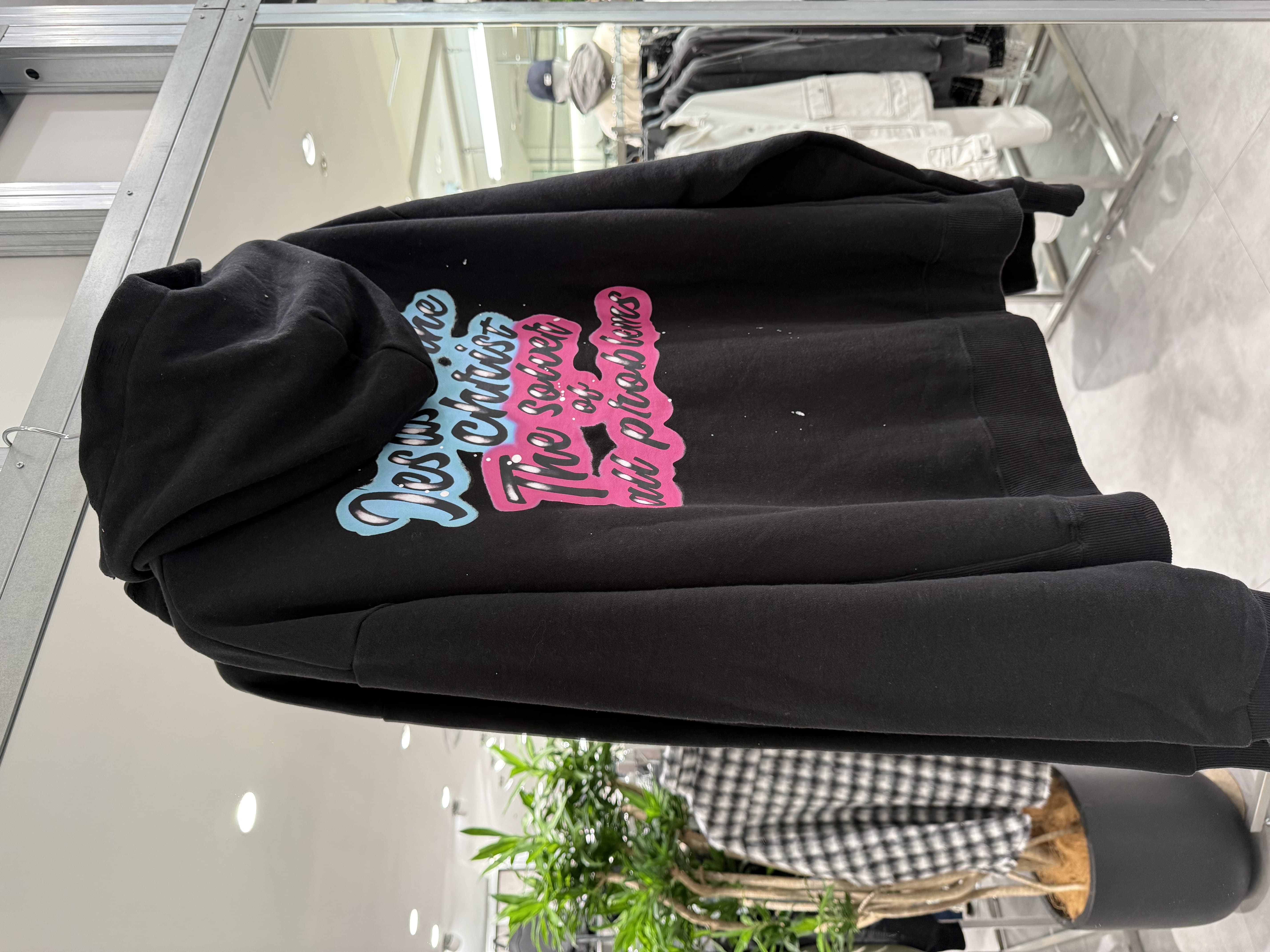 SOMEIT K.P.P Vintage Hoodie Black M