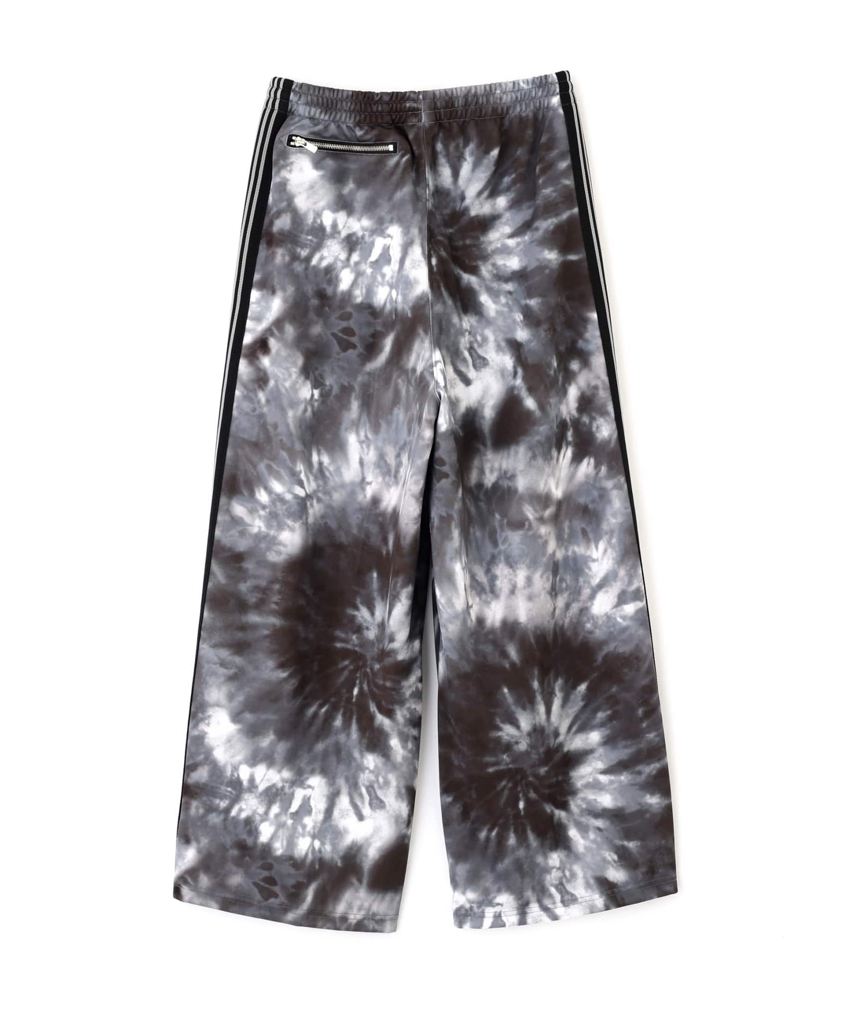 Needles 25ss "Exclusive H.D. Track Pants - Poly Smooth" Tyedye Black Grey XS