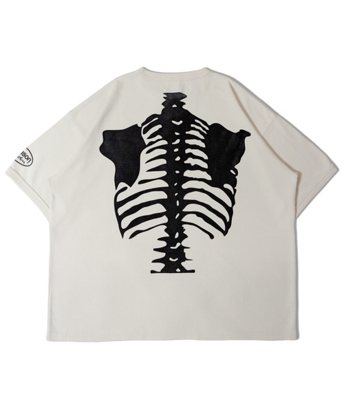 VANSON "Skelton Bones Thermal Tee" Beige Beige S