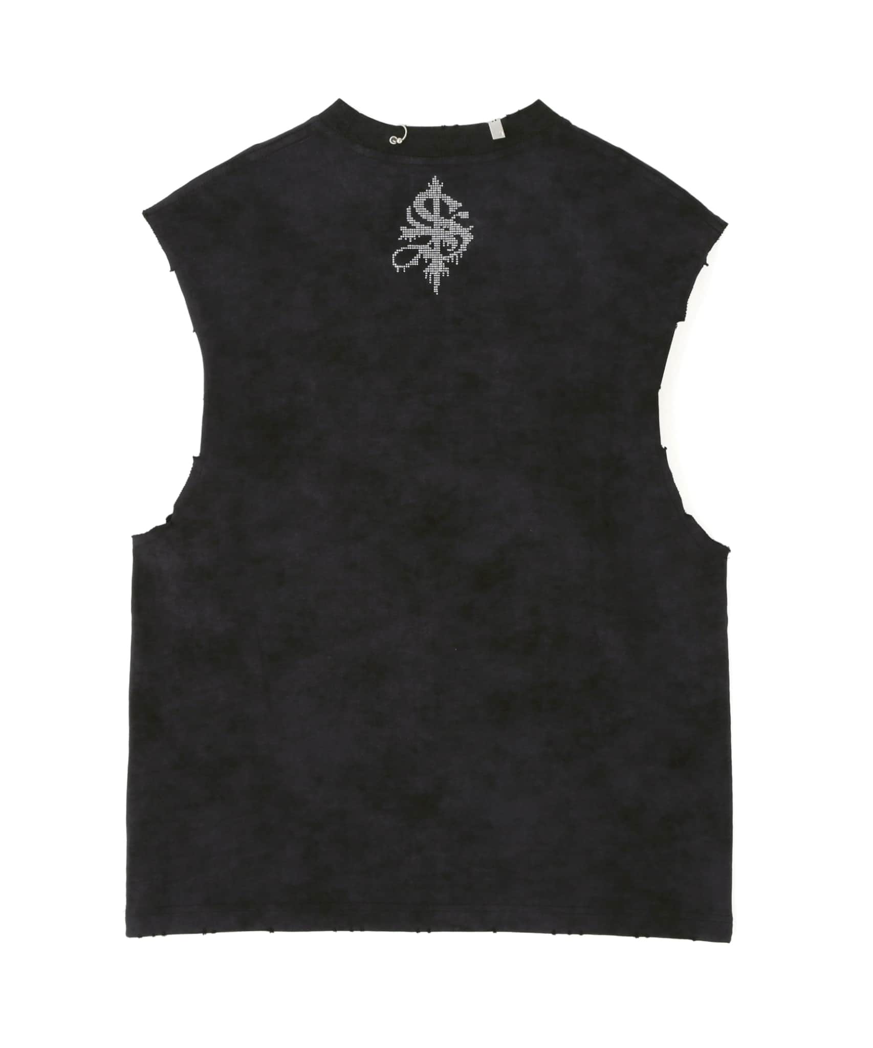 SUPPLIER 25ss "Exclusive Damage Pierced Cross Ns" Black Black M