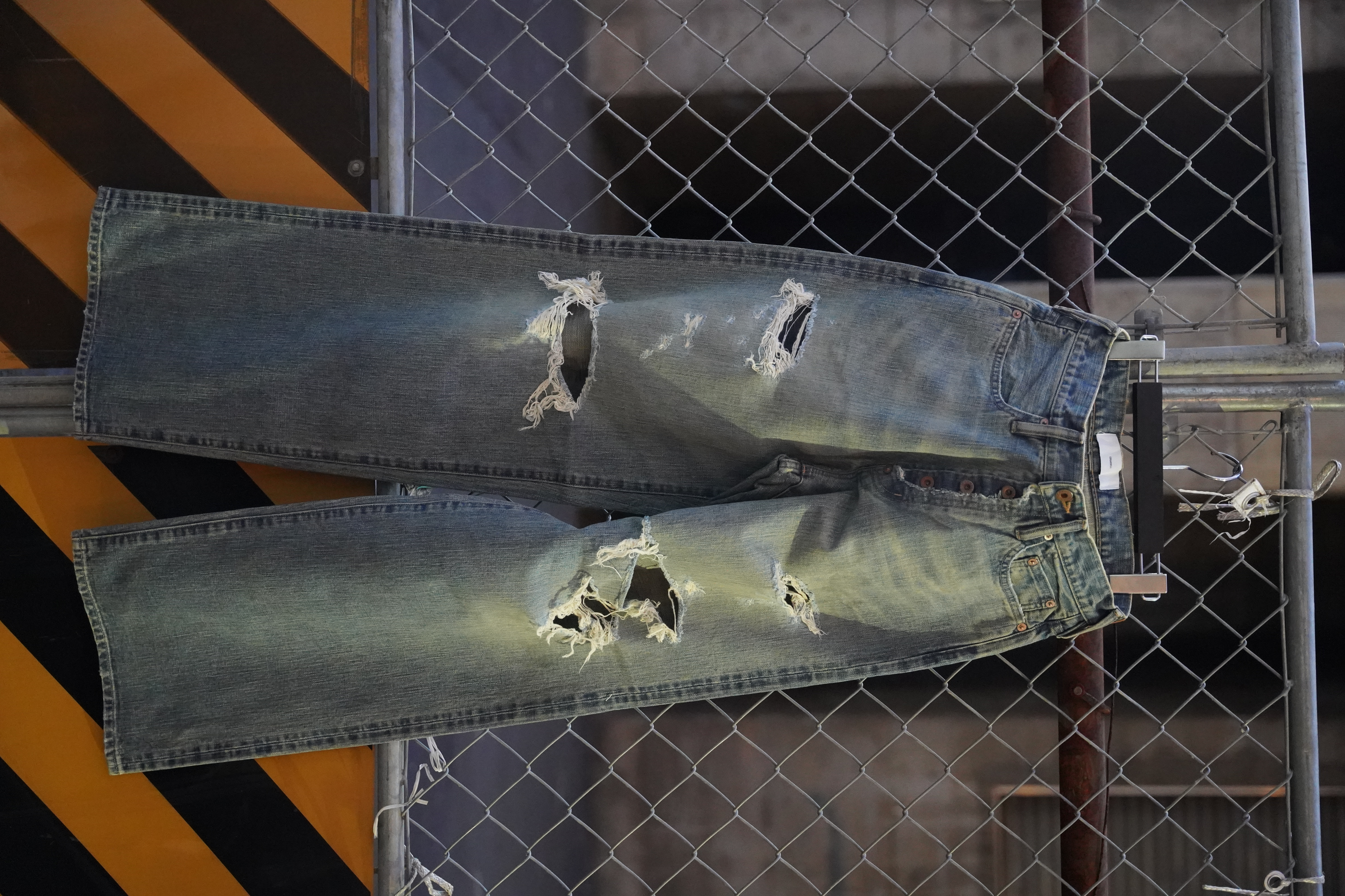 SUGARHILL 25ss "Damaged Modern Denim Pants Wide Cut" Faded Indigo 30