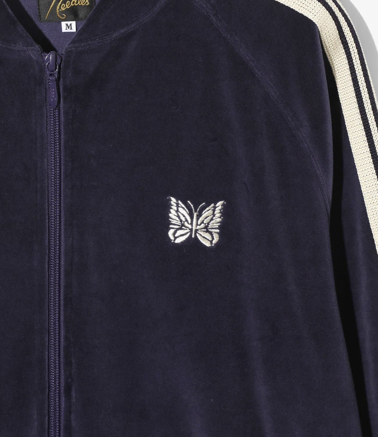 Needles 25aw "Rib Collar Track Jacket - C/PE Velour" Navy Navy S