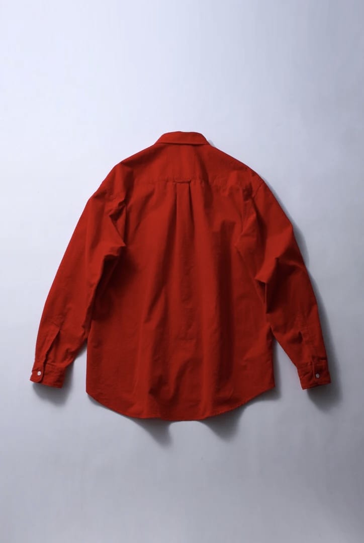 soe 25aw "Garment Dyed Dad Shirts" Red 2(L)