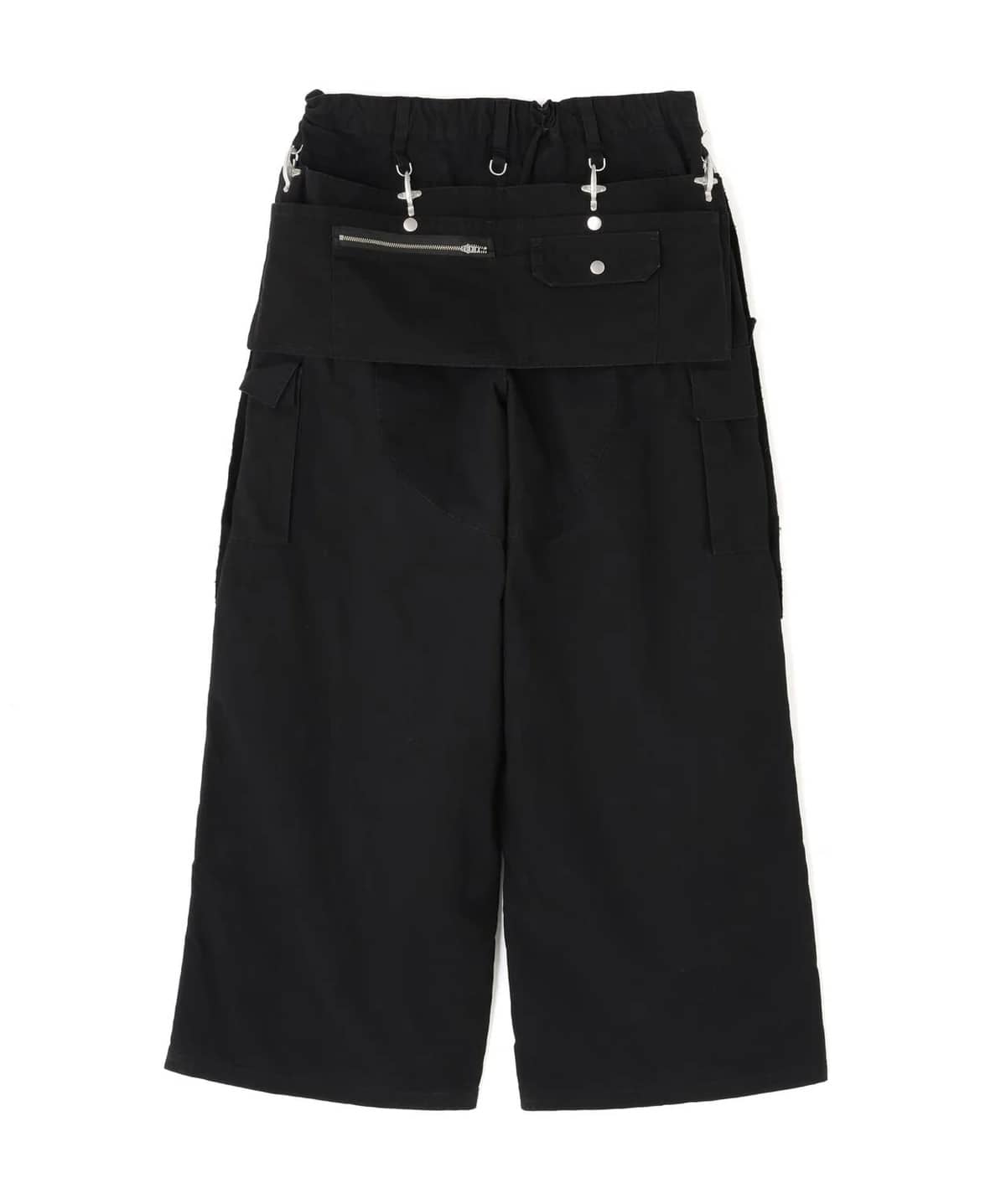 Danke Schon 25aw "Ripstop Apron Cargo Pants" Black Black S