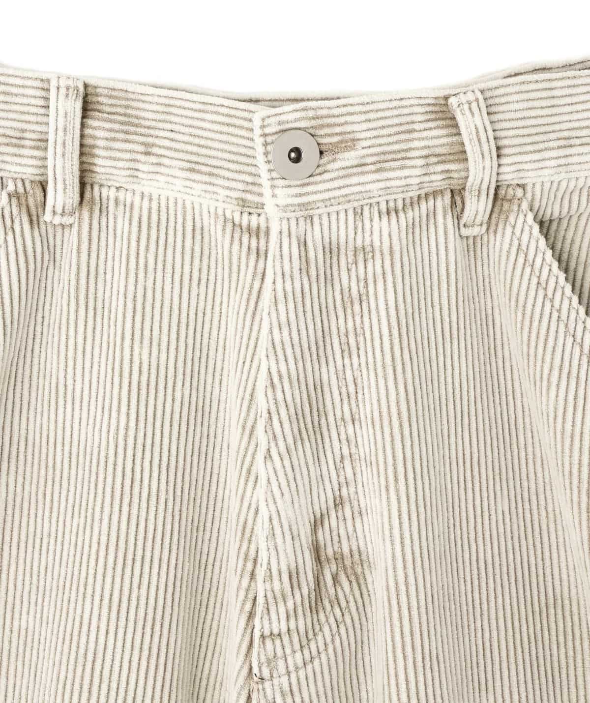 Danke Schon 25aw "8Well Courduroy Chemical W-Knee Pants" Beige Beige S