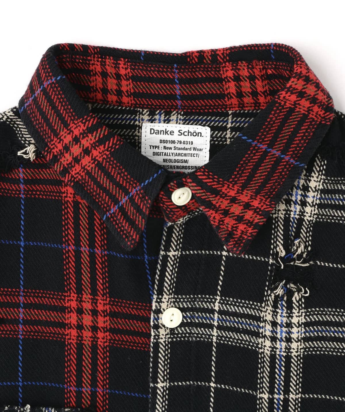 Danke Schon 25aw "Flannel Shirts" Black Black M