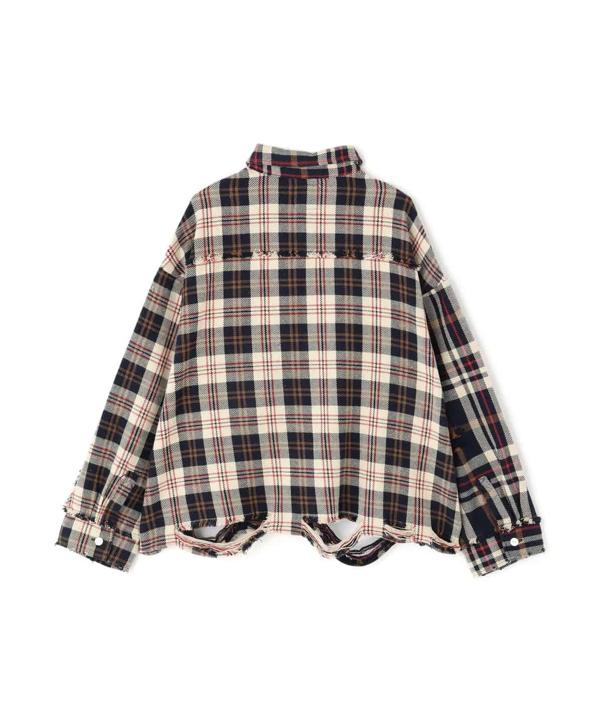 Danke Schon 25aw "Flannel Shirts" Navy Navy M