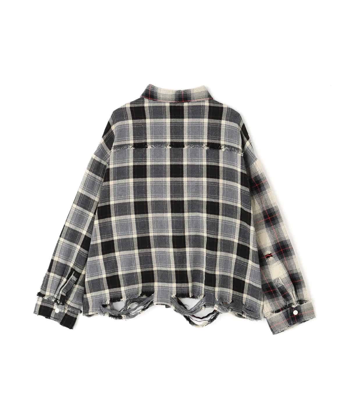 Danke Schon 25aw "Flannel Shirts" Beige Beige M