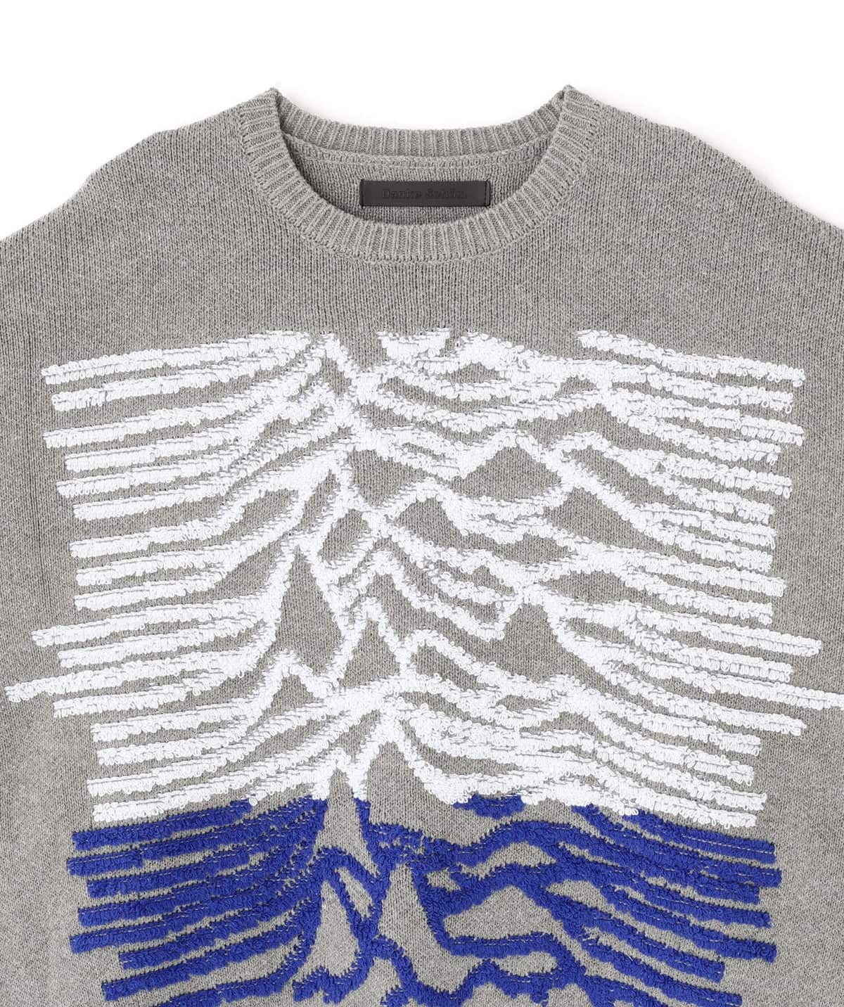 Danke Schon 25aw "Tc Knit Pattern" Grey Grey M