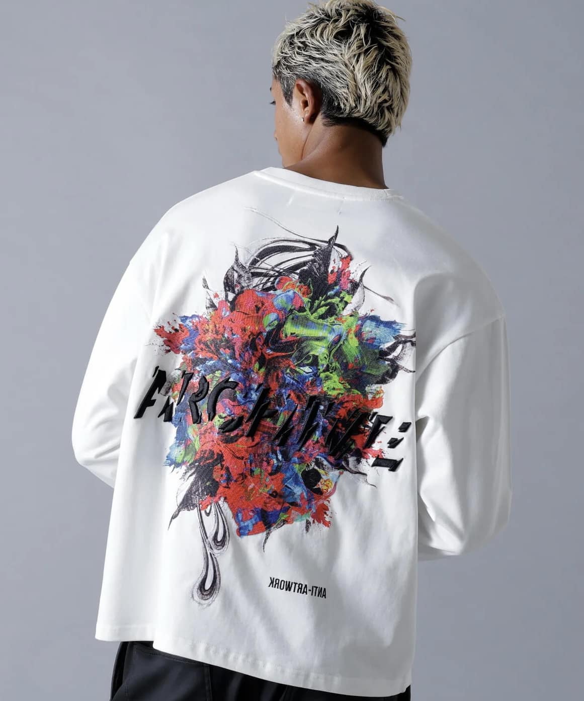 A4A 25aw "LS TEE FLOWER"  White White S