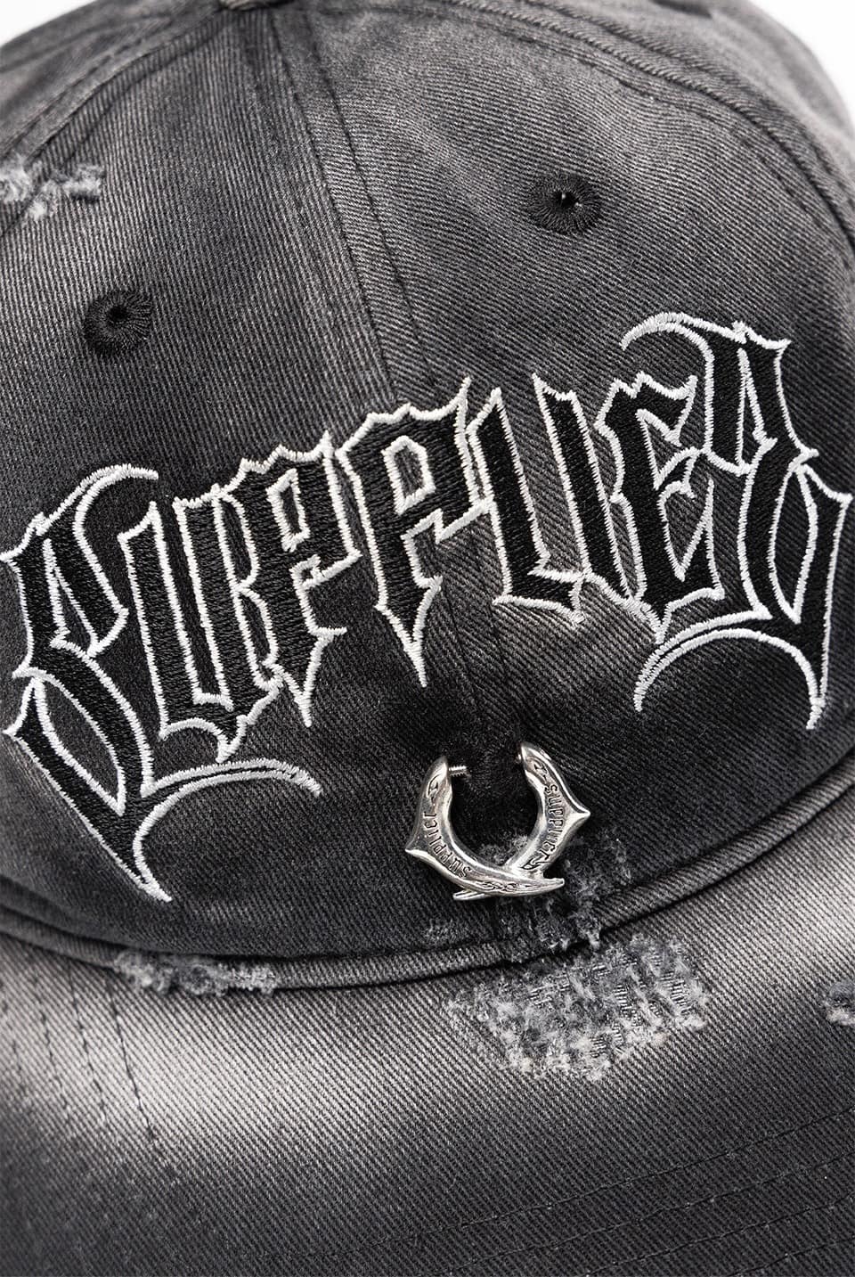 SUPPLIER 25aw "Pierced Logo 6 Panel Cap" Black Free