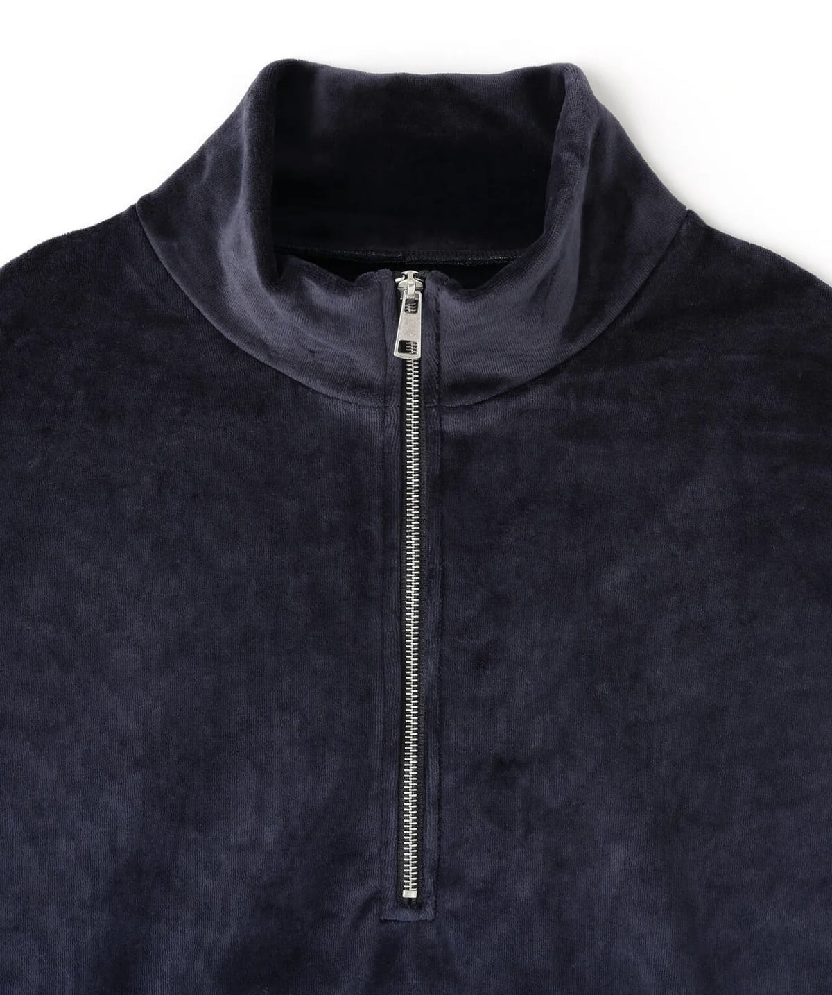 Danke Schon 25aw "W-Face Velour Half Zip Stand" Navy Navy S