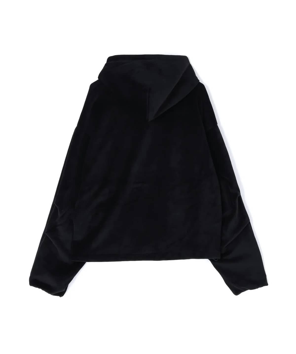 Danke Schon 25aw "W-Face Velour Pull Hoody" Black Black S