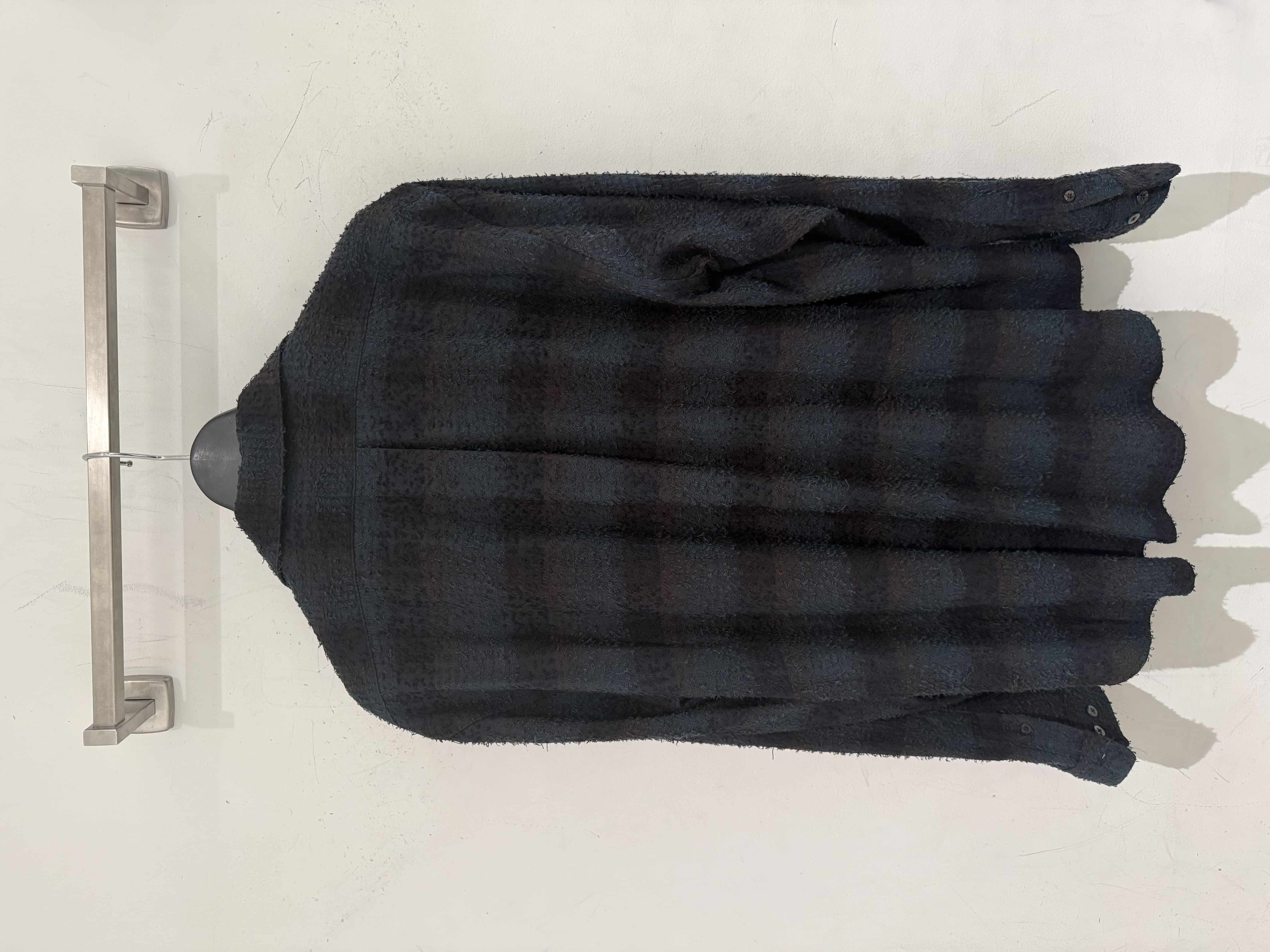 SUGARHILL 25aw "Hairly Plaid Open Collor Shirt" Deep Green Deep Green 2