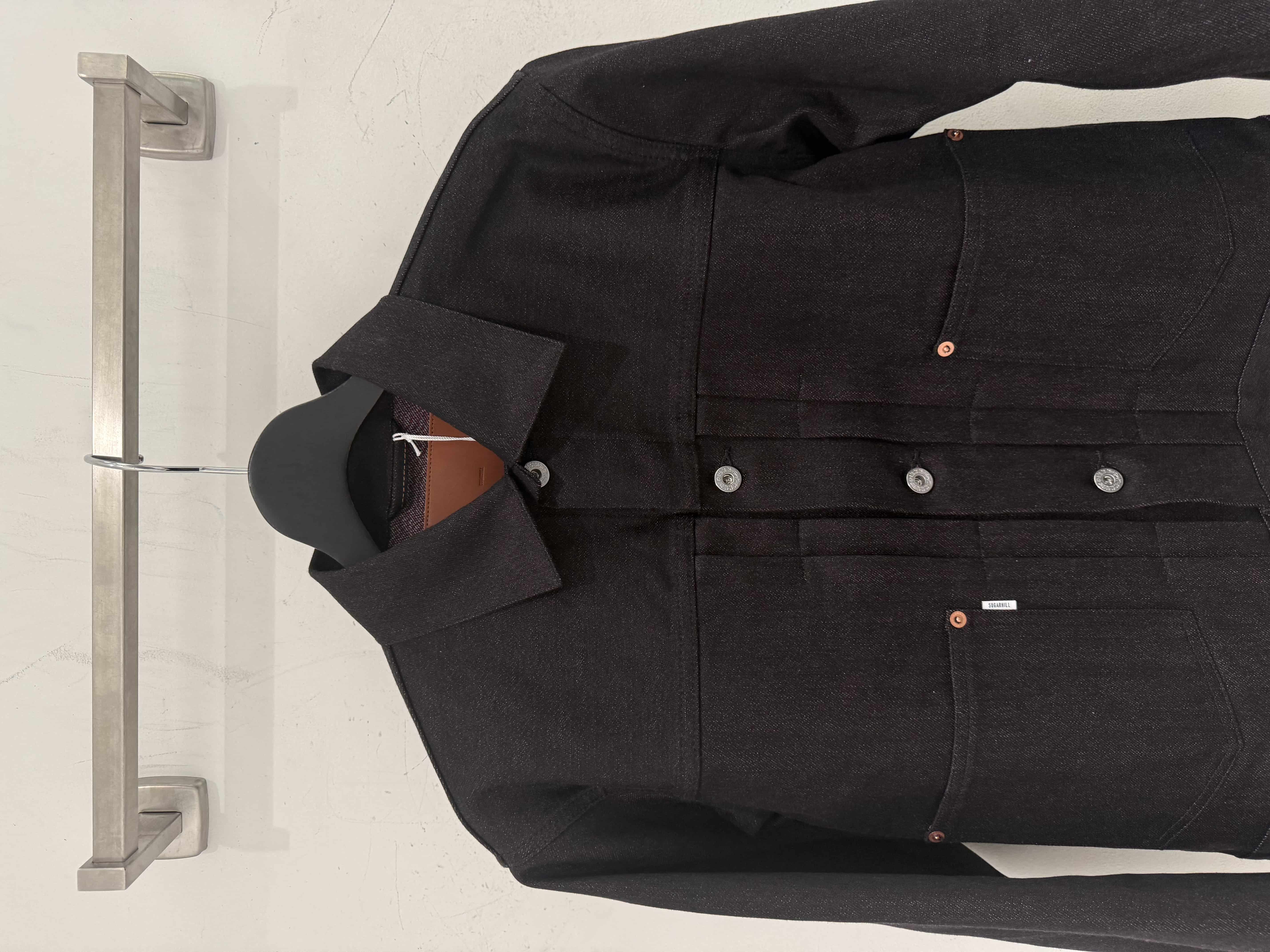 SUGARHILL 25aw "Twisted Deinm Jacket" Red × Black 2