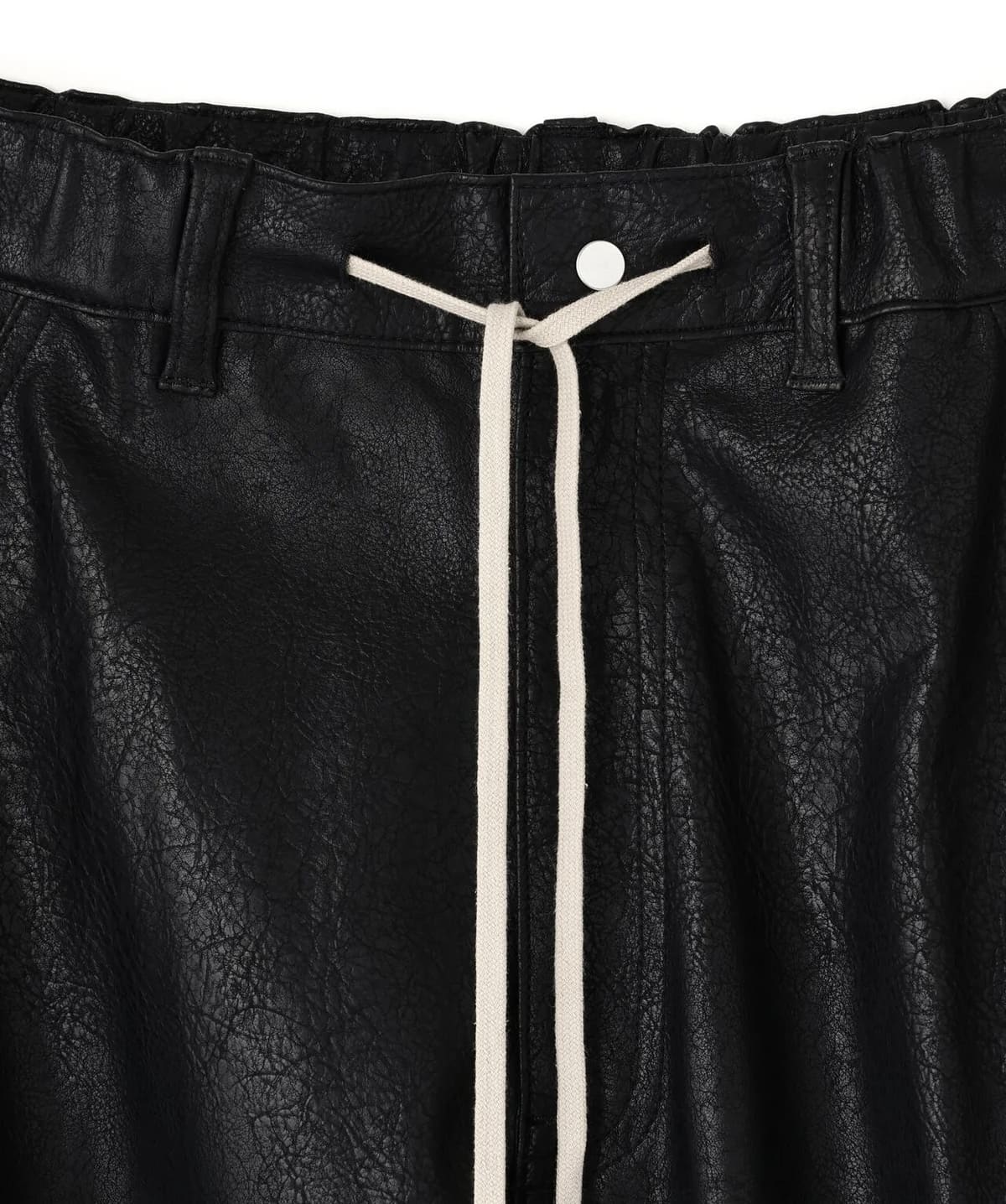 Danke Schon 25aw "PU Leaher Baggy Cargo Pants" Black S(28)