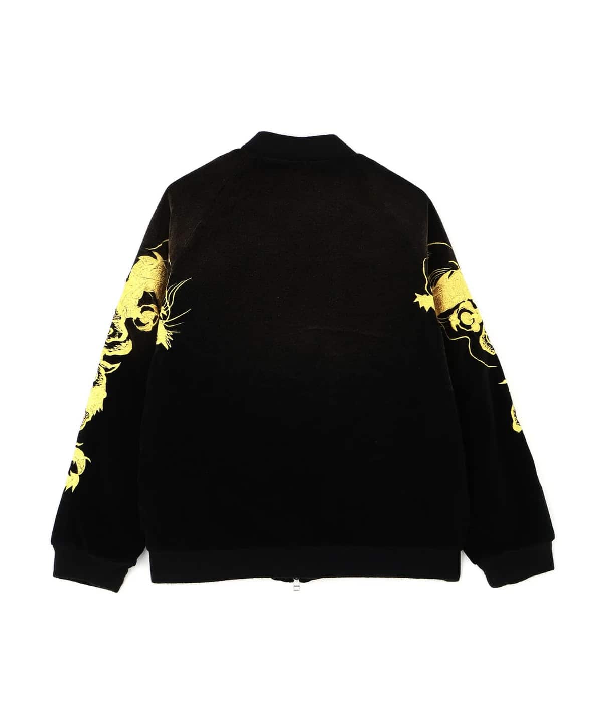 【先行予約 12月中旬-下旬 入荷予定】blackmeans 25aw "Exclusive 2head Dragon Souvenir Jacket" Black Black 3