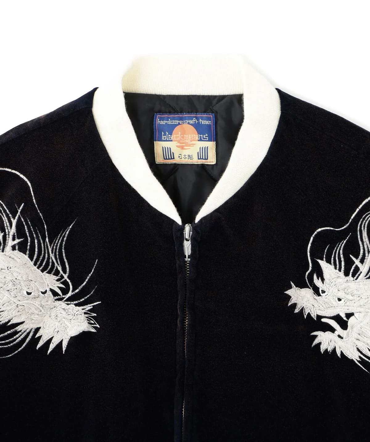 【先行予約 12月中旬-下旬 入荷予定】blackmeans 25aw "Exclusive 2head Dragon Souvenir Jacket" Navy Navy 3